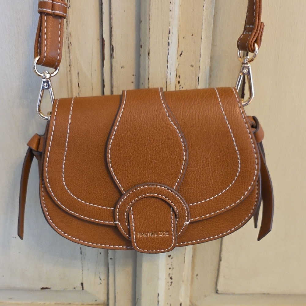 Rachel Zoe Tan Leather Crossbody Bag
